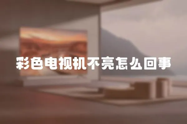 彩色電視機不亮怎么回事