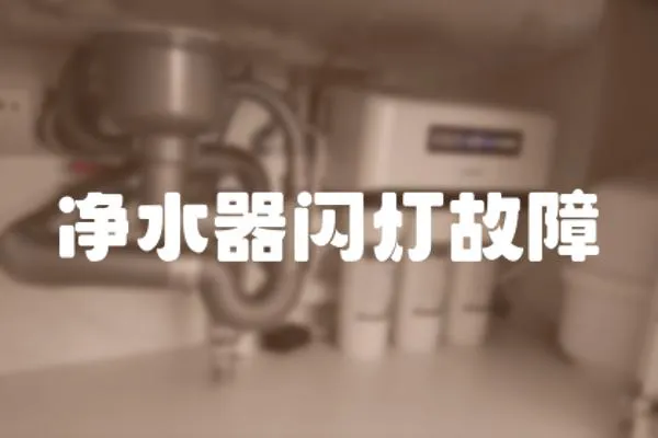 凈水器閃燈故障