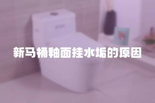 新馬桶釉面掛水垢的原因