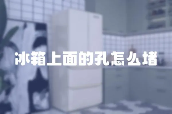 冰箱上面的孔怎么堵