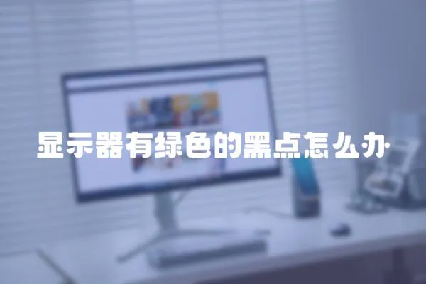 顯示器有綠色的黑點怎么辦