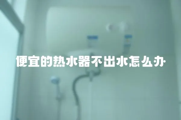 便宜的热水器不出水怎么办