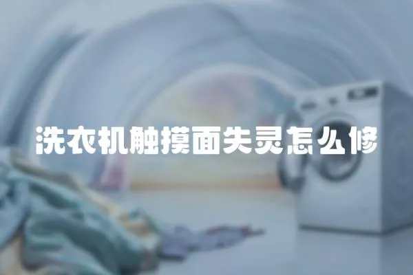 洗衣機觸摸面失靈怎么修