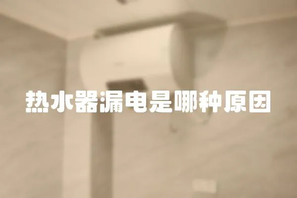熱水器漏電是哪種原因