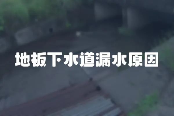地板下水道漏水原因