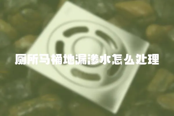 廁所馬桶地漏滲水怎么處理