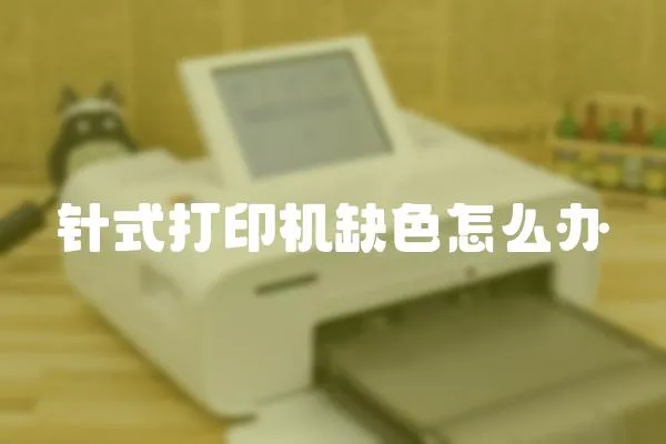 針式打印機缺色怎么辦