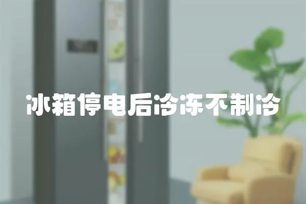 冰箱停電后冷凍不制冷