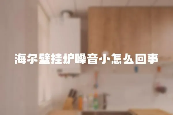 海爾壁掛爐噪音小怎么回事
