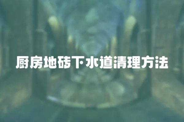 廚房地磚下水道清理方法