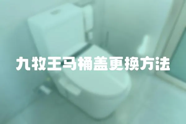 九牧王馬桶蓋更換方法