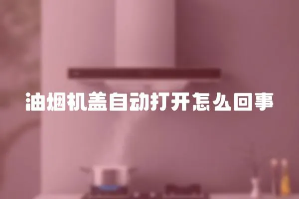 油煙機蓋自動打開怎么回事