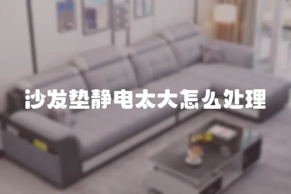 沙發(fā)墊靜電太大怎么處理