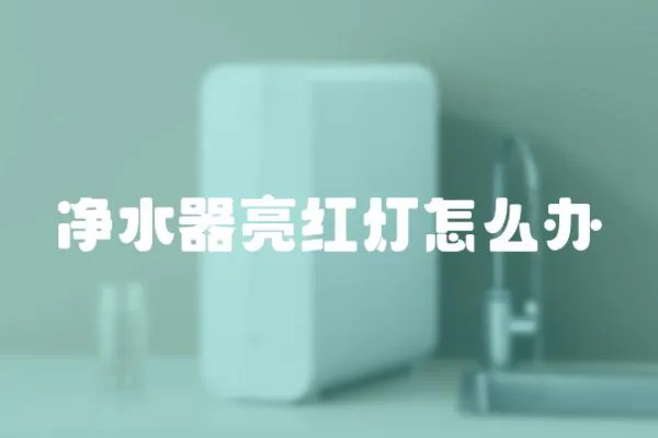 凈水器亮紅燈怎么辦