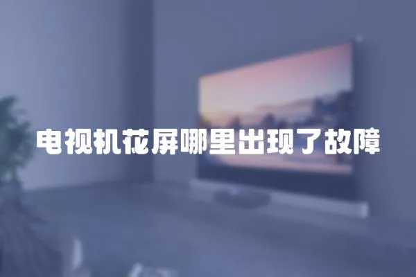 電視機花屏哪里出現了故障