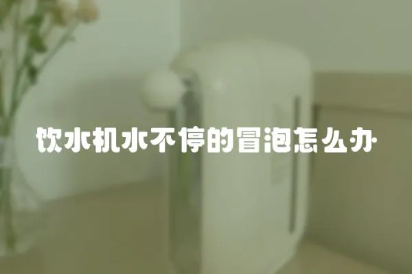飲水機水不停的冒泡怎么辦