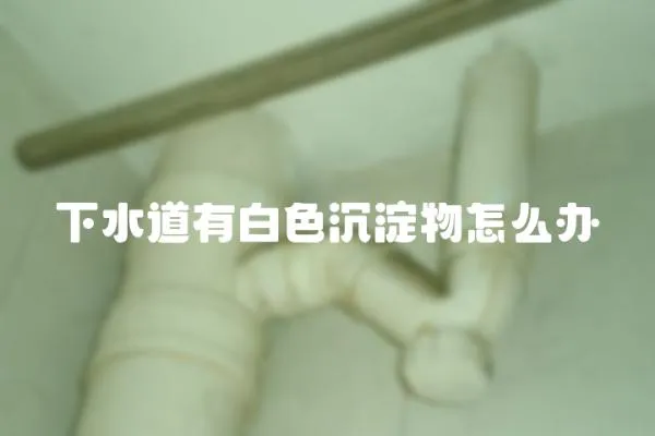 下水道有白色沉淀物怎么辦