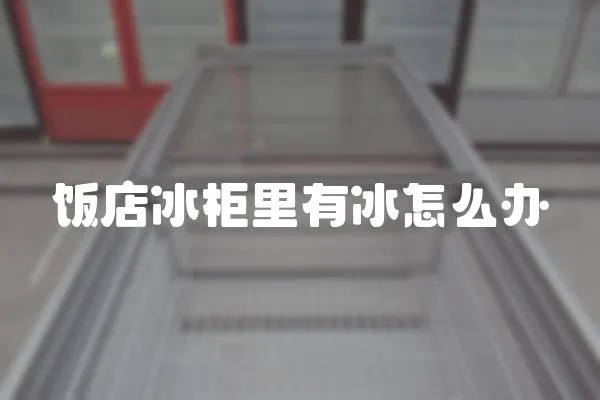 飯店冰柜里有冰怎么辦