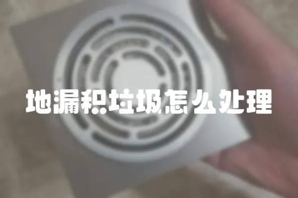 地漏積垃圾怎么處理