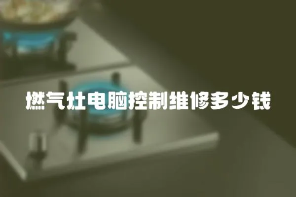 燃?xì)庠铍娔X控制維修多少錢