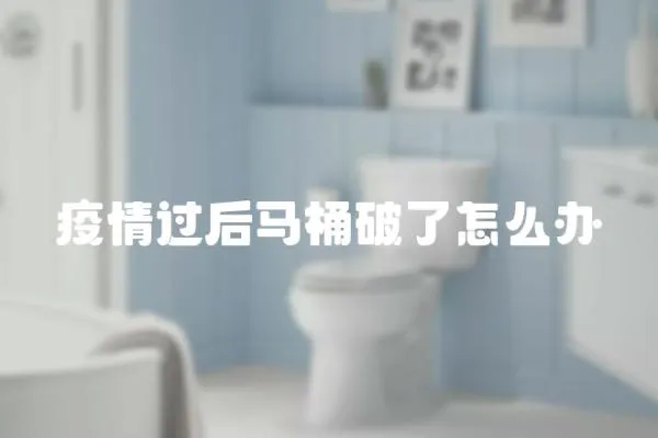 疫情過后馬桶破了怎么辦