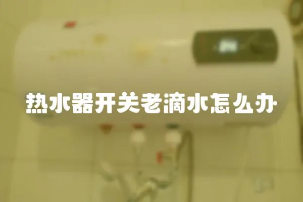 熱水器開關老滴水怎么辦