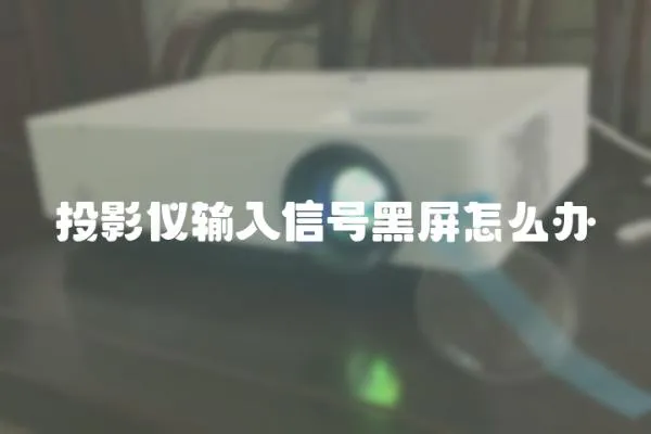 投影儀輸入信號黑屏怎么辦