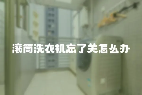 滾筒洗衣機忘了關怎么辦