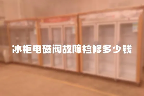 冰柜電磁閥故障檢修多少錢
