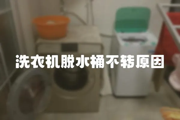 洗衣機脫水桶不轉(zhuǎn)原因
