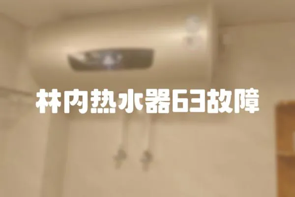林內熱水器63故障