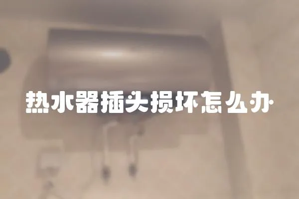 熱水器插頭損壞怎么辦