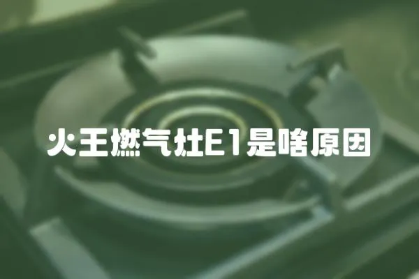 火王燃氣灶E1是啥原因