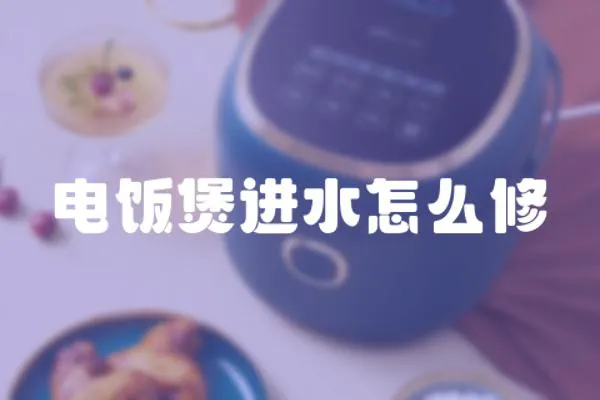電飯煲進水怎么修
