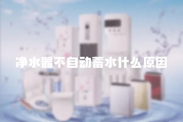 凈水器不自動蓄水什么原因