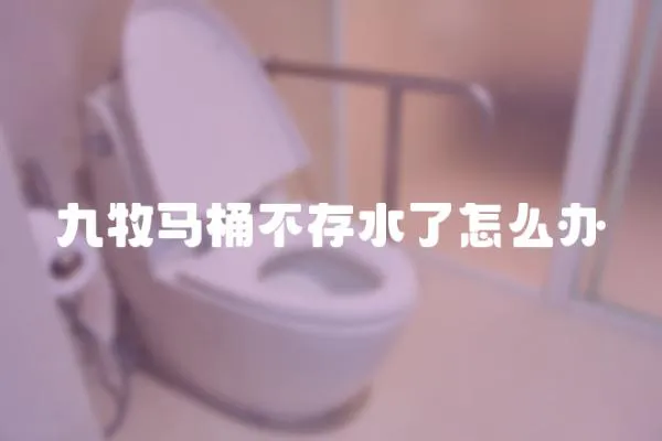 九牧馬桶不存水了怎么辦