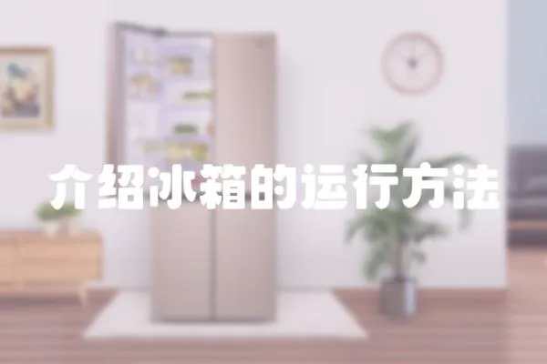 介紹冰箱的運行方法