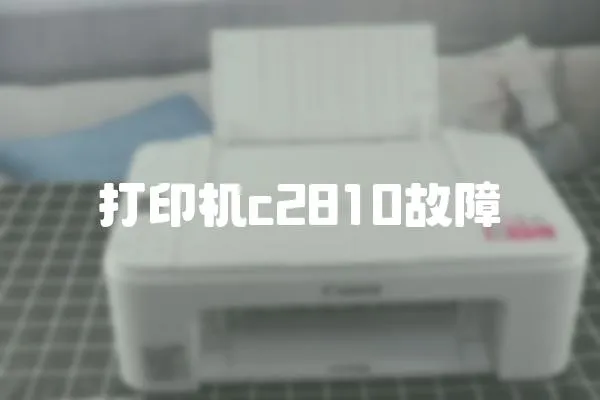 打印機c2810故障