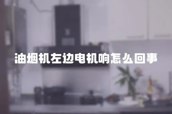 油烟机左边电机响怎么回事