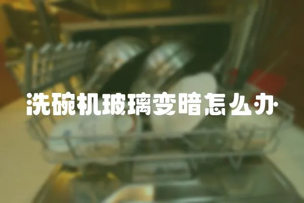 洗碗機玻璃變暗怎么辦