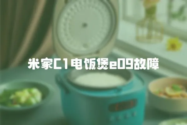 米家C1電飯煲e09故障