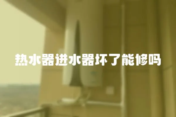 熱水器進水器壞了能修嗎