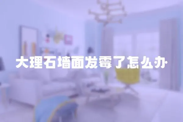 大理石墻面發(fā)霉了怎么辦