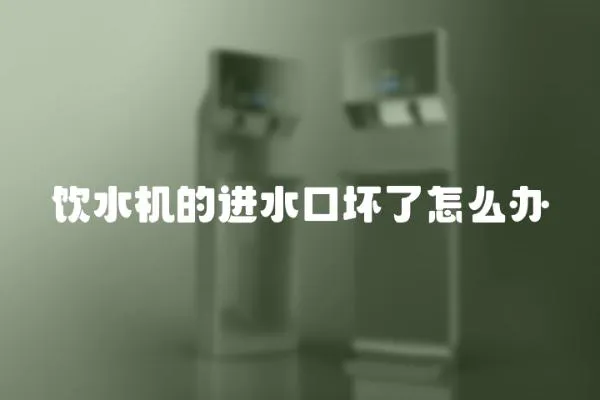 飲水機的進水口壞了怎么辦