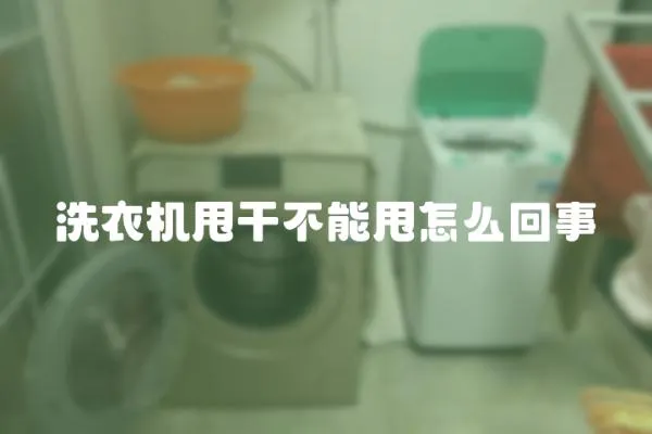 洗衣機甩干不能甩怎么回事
