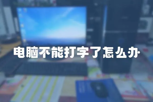 電腦不能打字了怎么辦