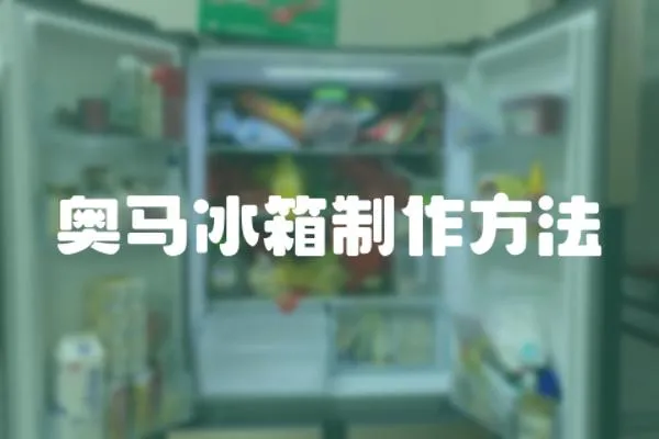 奧馬冰箱制作方法