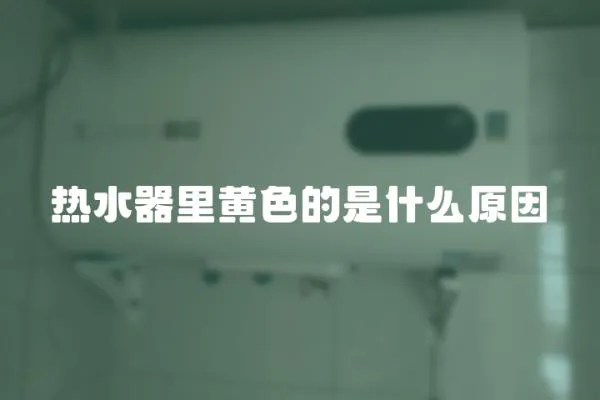 熱水器里黃色的是什么原因