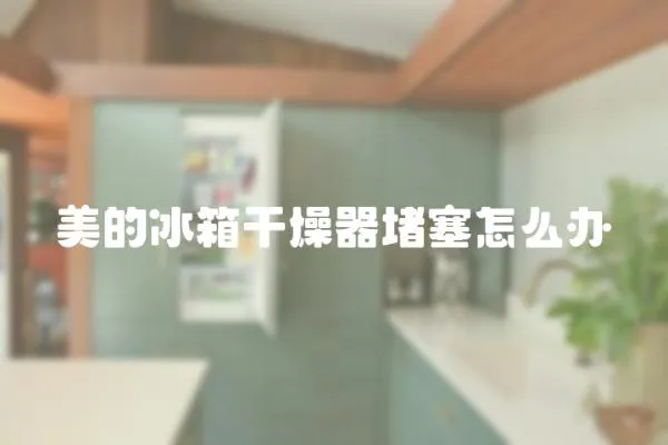 美的冰箱干燥器堵塞怎么辦