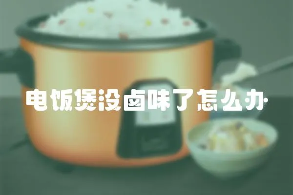 电饭煲没卤味了怎么办